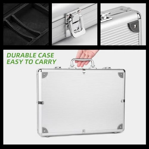 500-Piece Professional Poker Chip Set with Aluminum Storage Case (7)