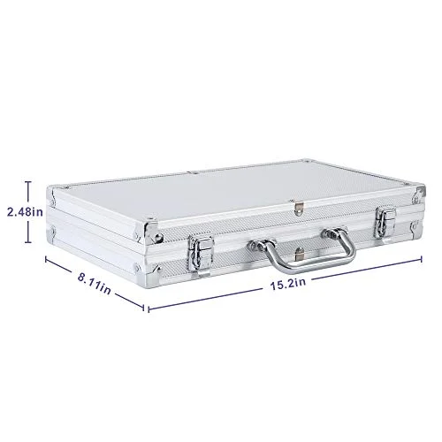 300-Piece Poker Chip Set with Aluminum Case for Texas Hold'em & Blackjack (6)