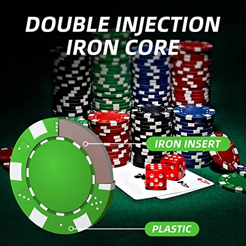 300-Piece Poker Chip Set with Aluminum Case for Texas Hold'em & Blackjack (3)