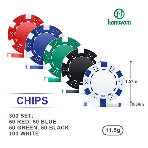 300-Piece Poker Chip Set with Aluminum Case for Texas Hold'em & Blackjack (5)
